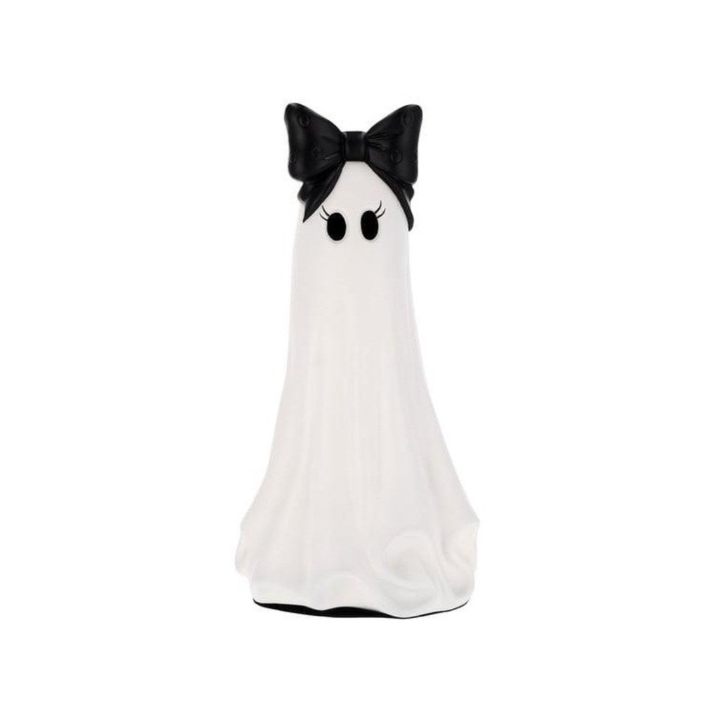 My Texas House Large Ghost with Bow, Black and White, 20" Halloween Decor